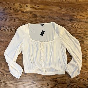 Cropped Cream Blouse